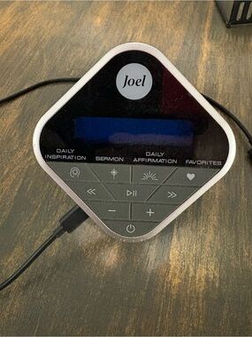 Joel Osteen Digital Weekly Sermon/Inspirational Cube - Black & Silver